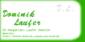 dominik laufer business card